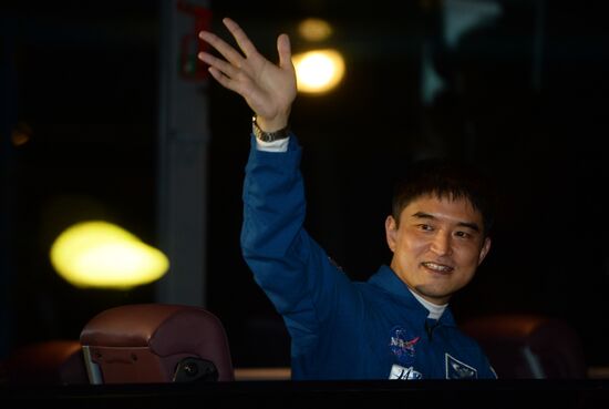 Launch of Soyuz-FG launch vehicle carrying Soyuz-MS spacecraft from Baikonur Cosmodrome