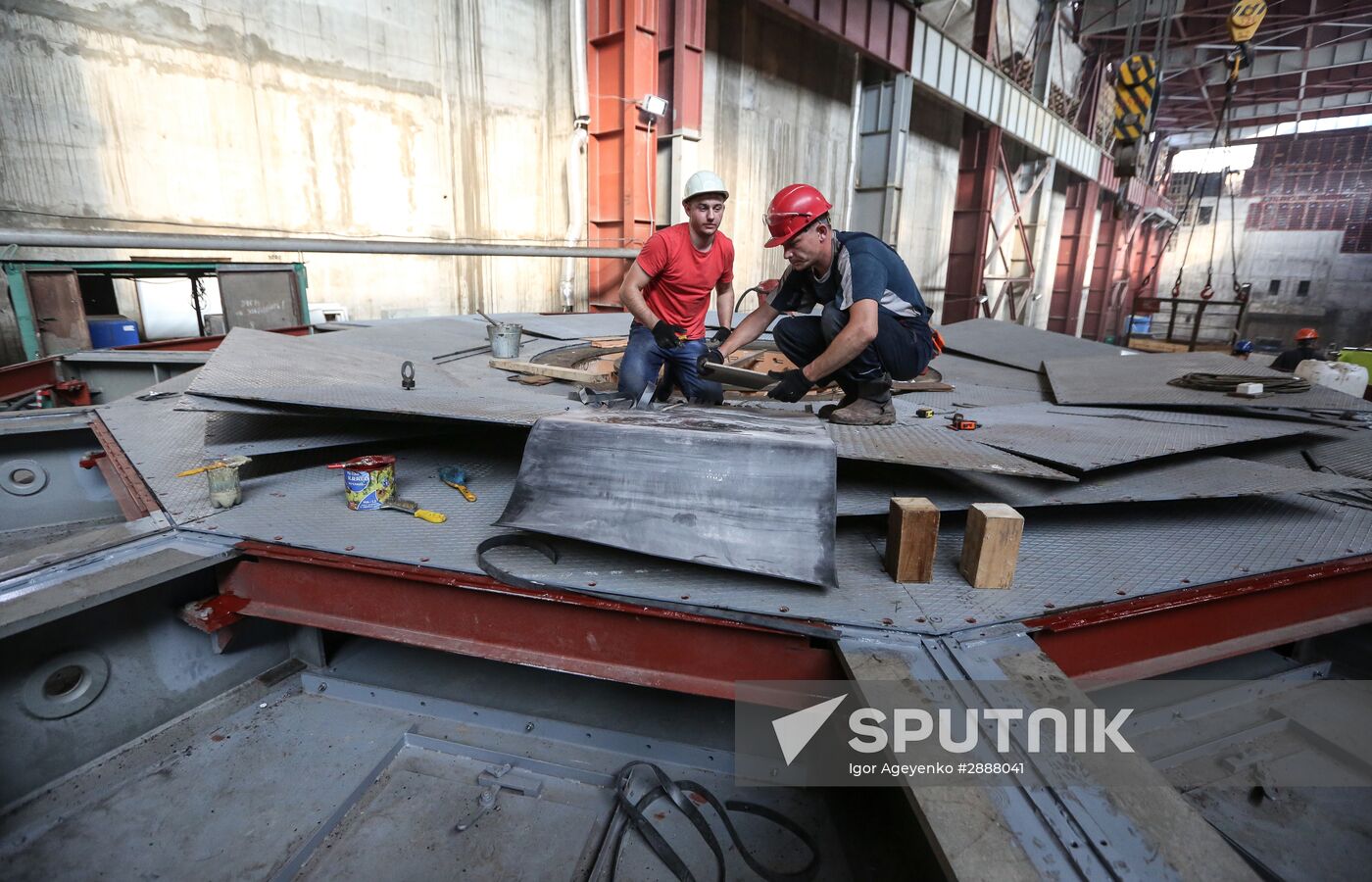 Construction of Lower Bureya hydro power plant