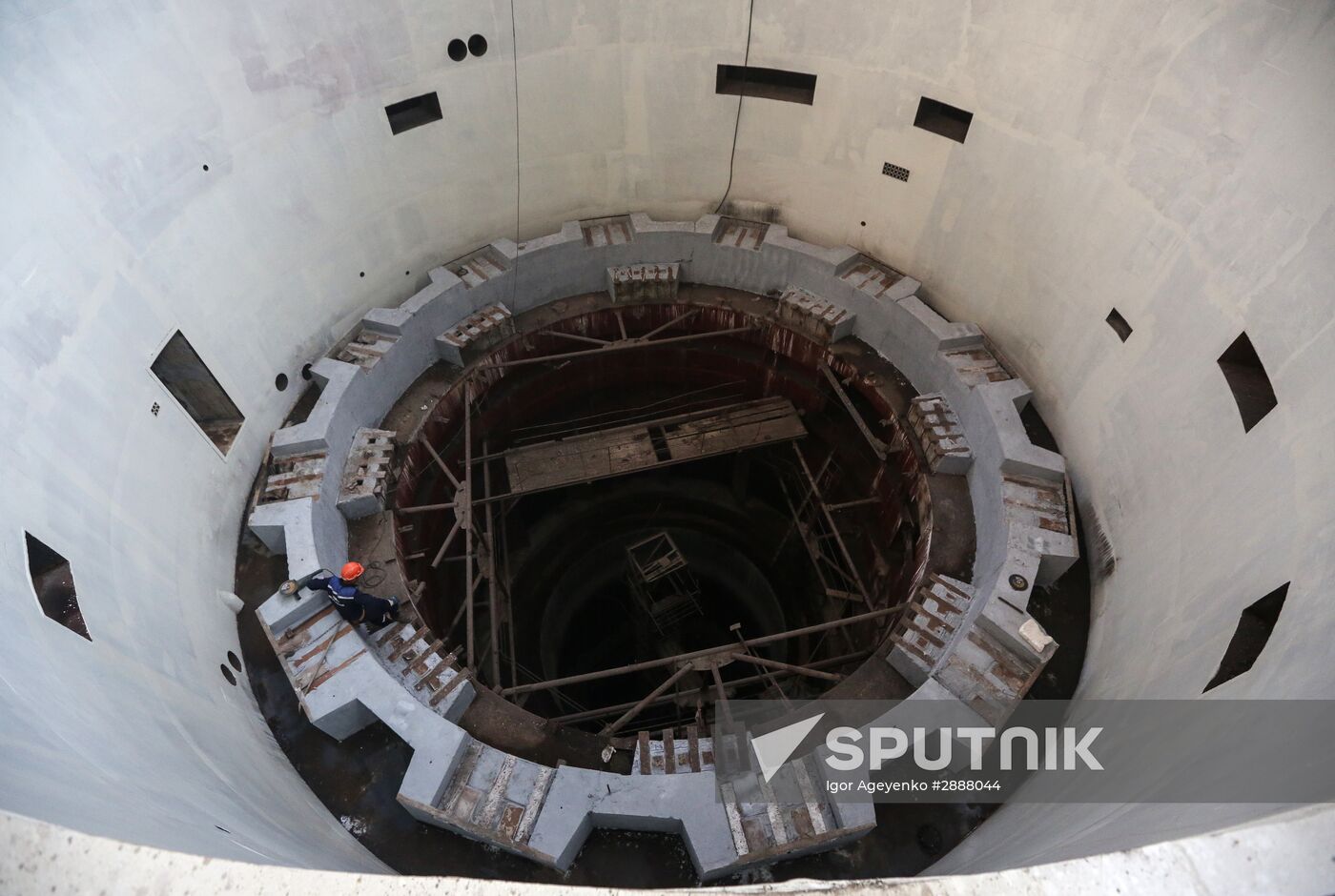 Construction of Lower Bureya hydro power plant