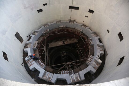 Construction of Lower Bureya hydro power plant