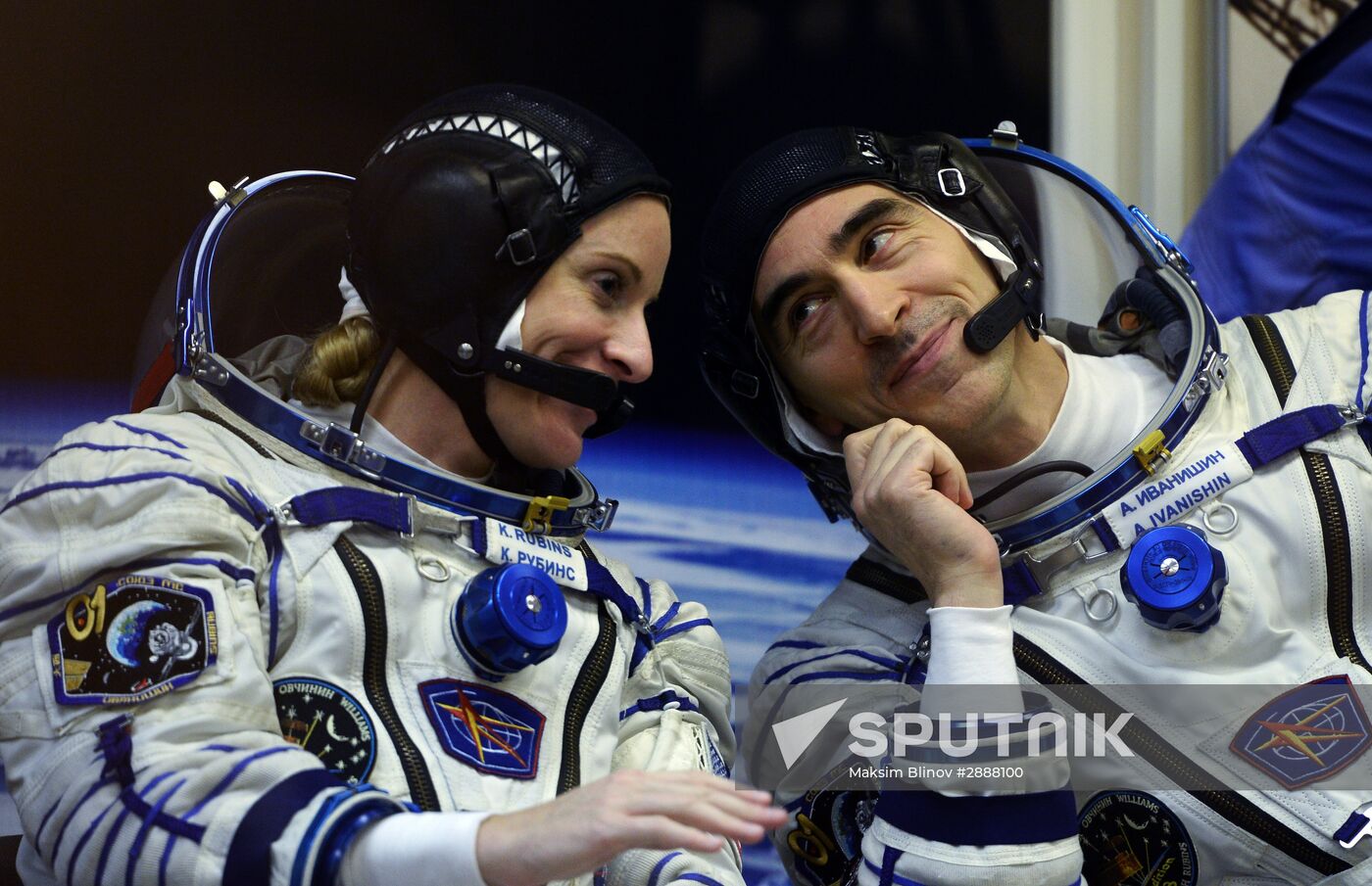 Launch of Soyuz-FG launch vehicle carrying Soyuz-MS spacecraft from Baikonur Cosmodrome