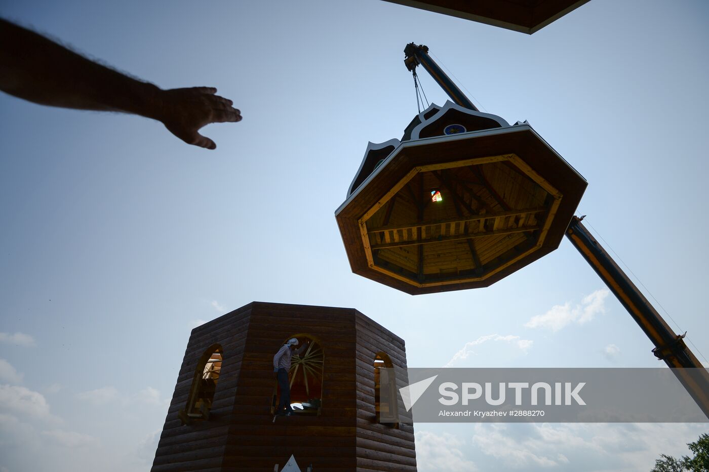 Construction of Epiphany Church in Berdsk