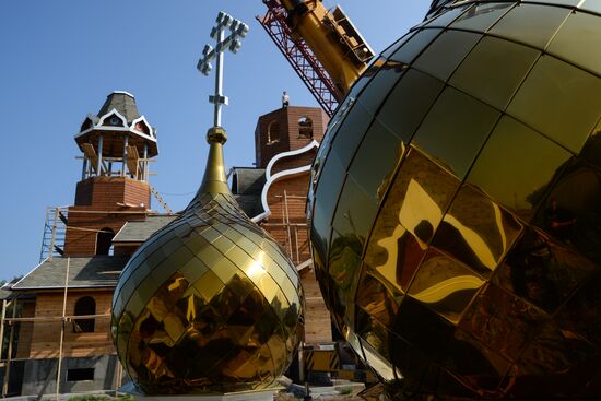 Construction of Epiphany Church in Berdsk