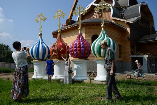 Construction of Epiphany Church in Berdsk