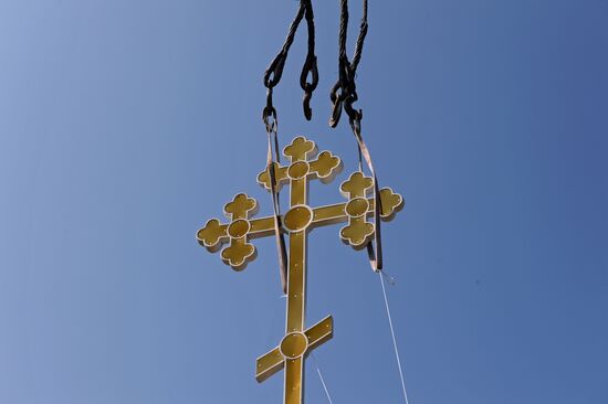Construction of Epiphany Church in Berdsk