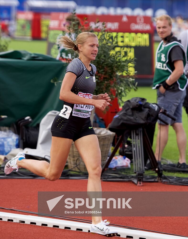 Russian sprinter Yulia Stepanova takes part in 2016 European Athletics Championships