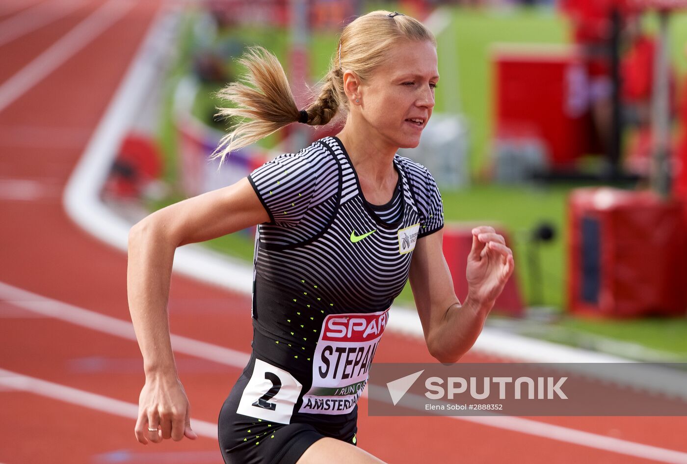 Russian sprinter Yulia Stepanova takes part in 2016 European Athletics Championships