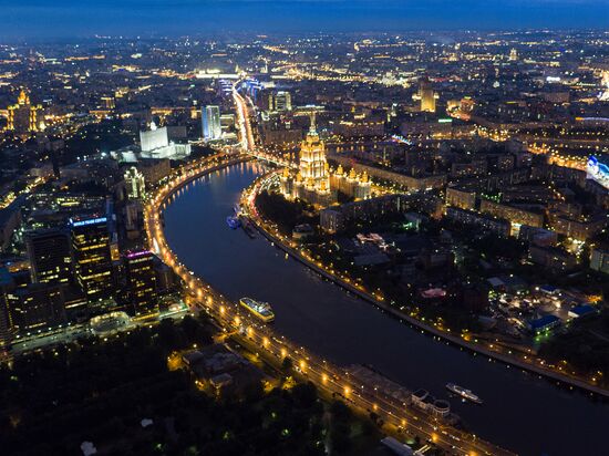 Moscow at night