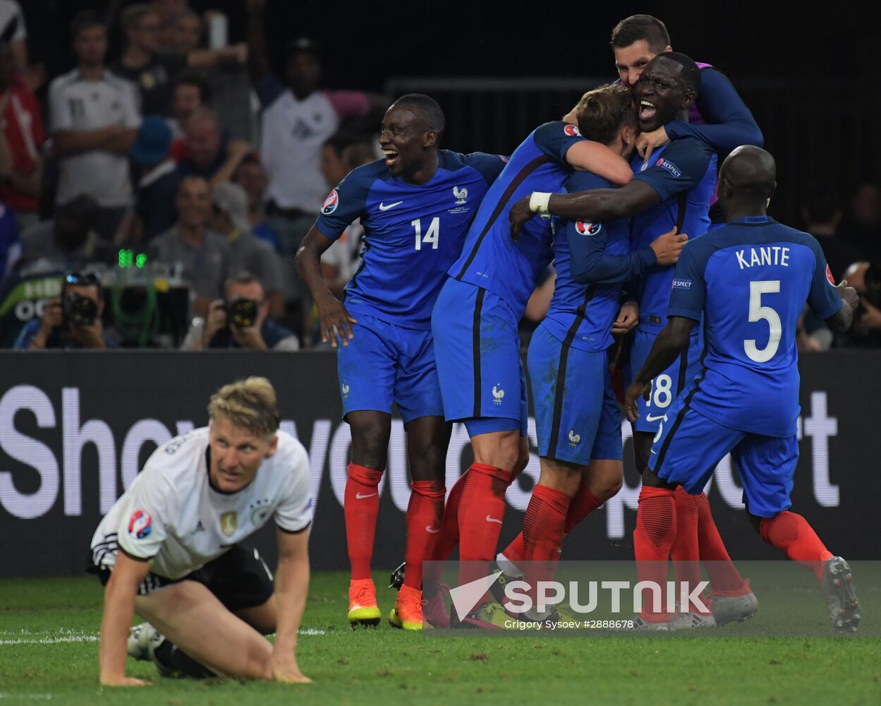 Football. UEFA Euro 2016. Germany vs. France