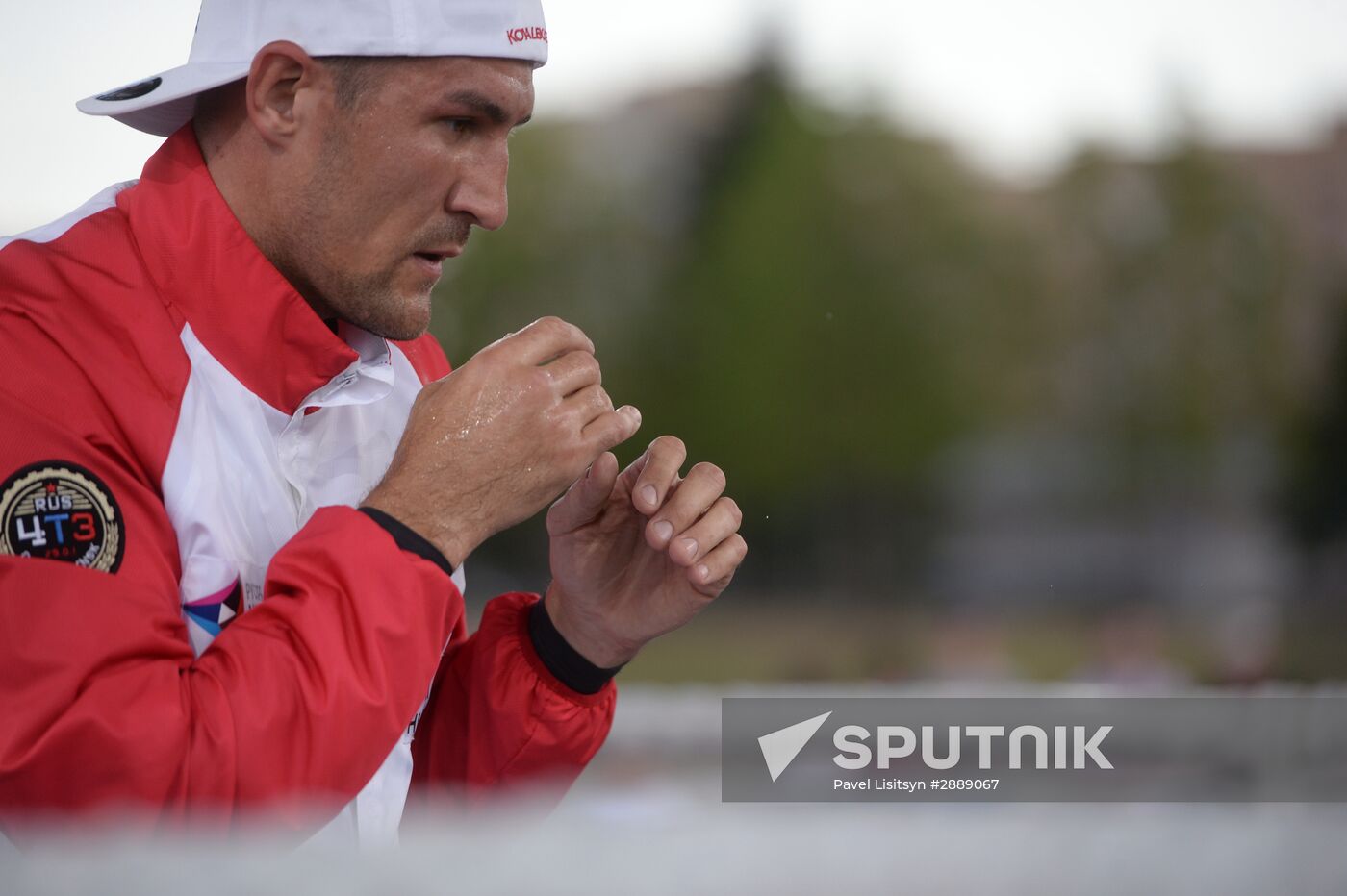 Boxing. Sergey Kovalev and Isaac Chilemba hold training