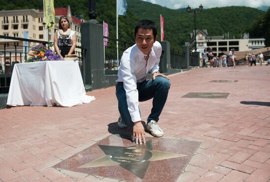 Short track speed skater Viktor Ahn receives star on Walk of Fame