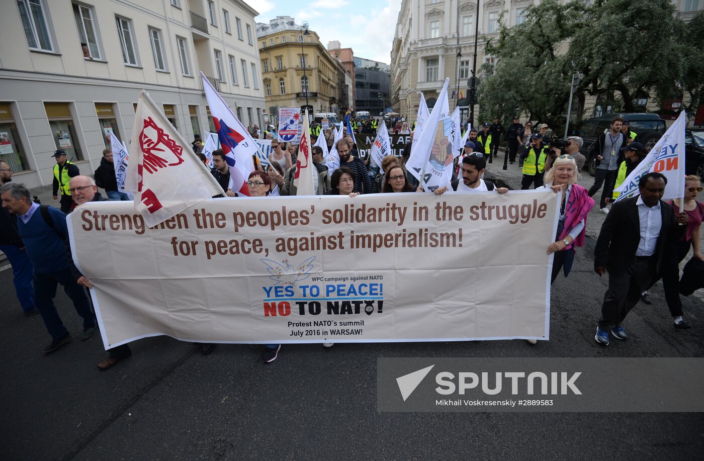 Protests against NATO summit
