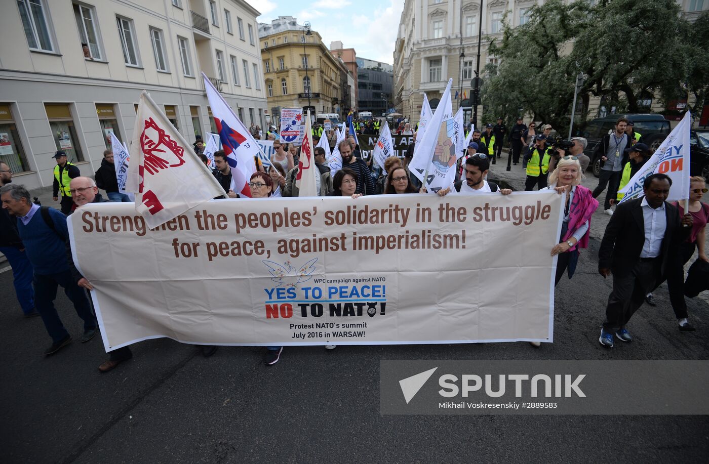 Protests against NATO summit