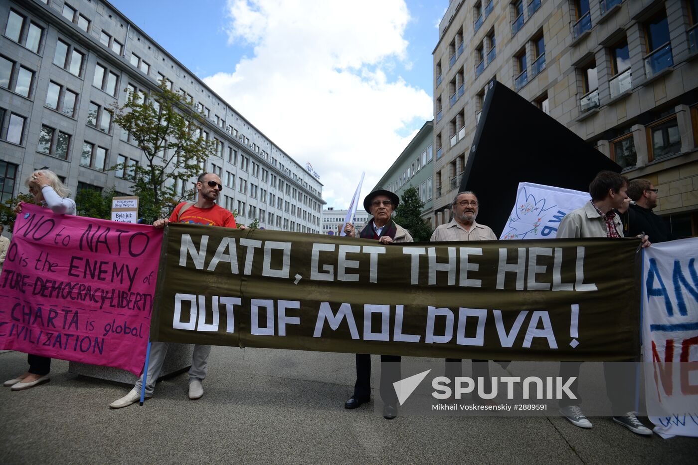 Protests against NATO summit