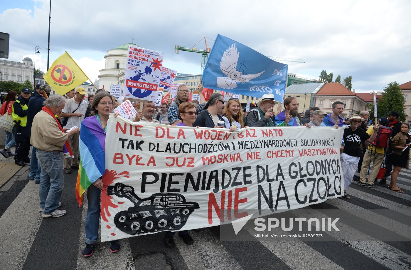 Protests against NATO summit