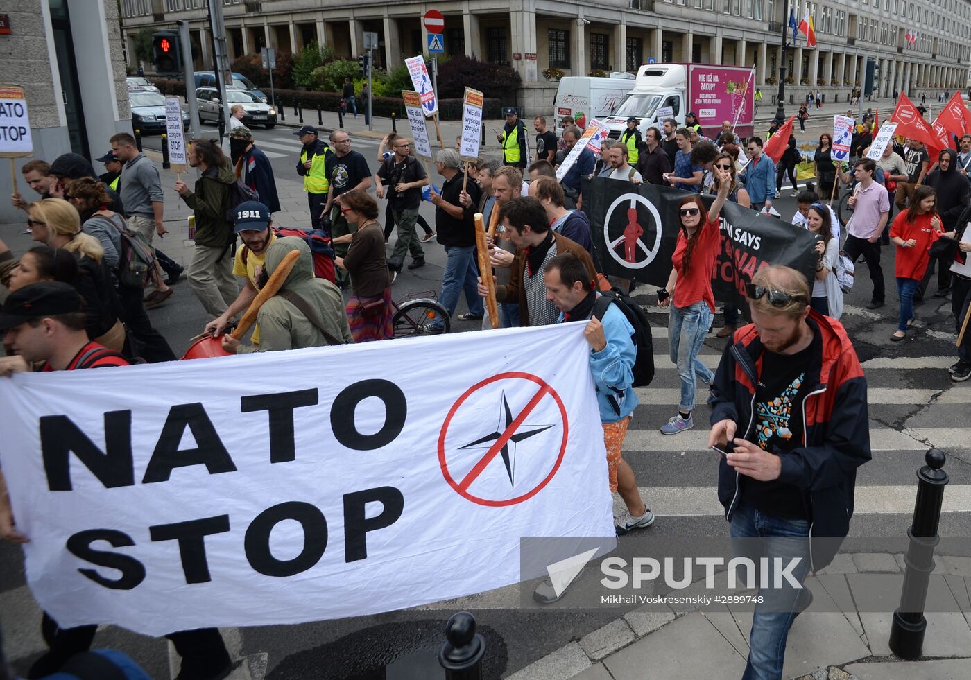 Protests against NATO summit