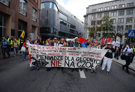 Protests against NATO summit