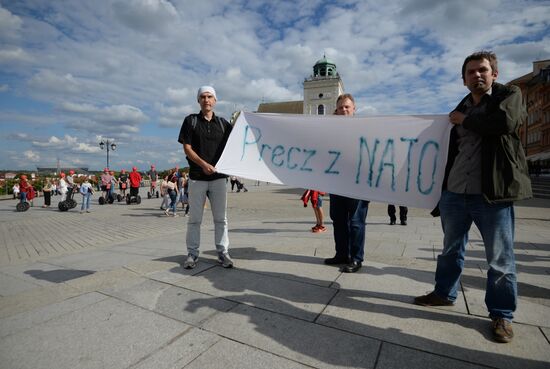 Protests against NATO summit