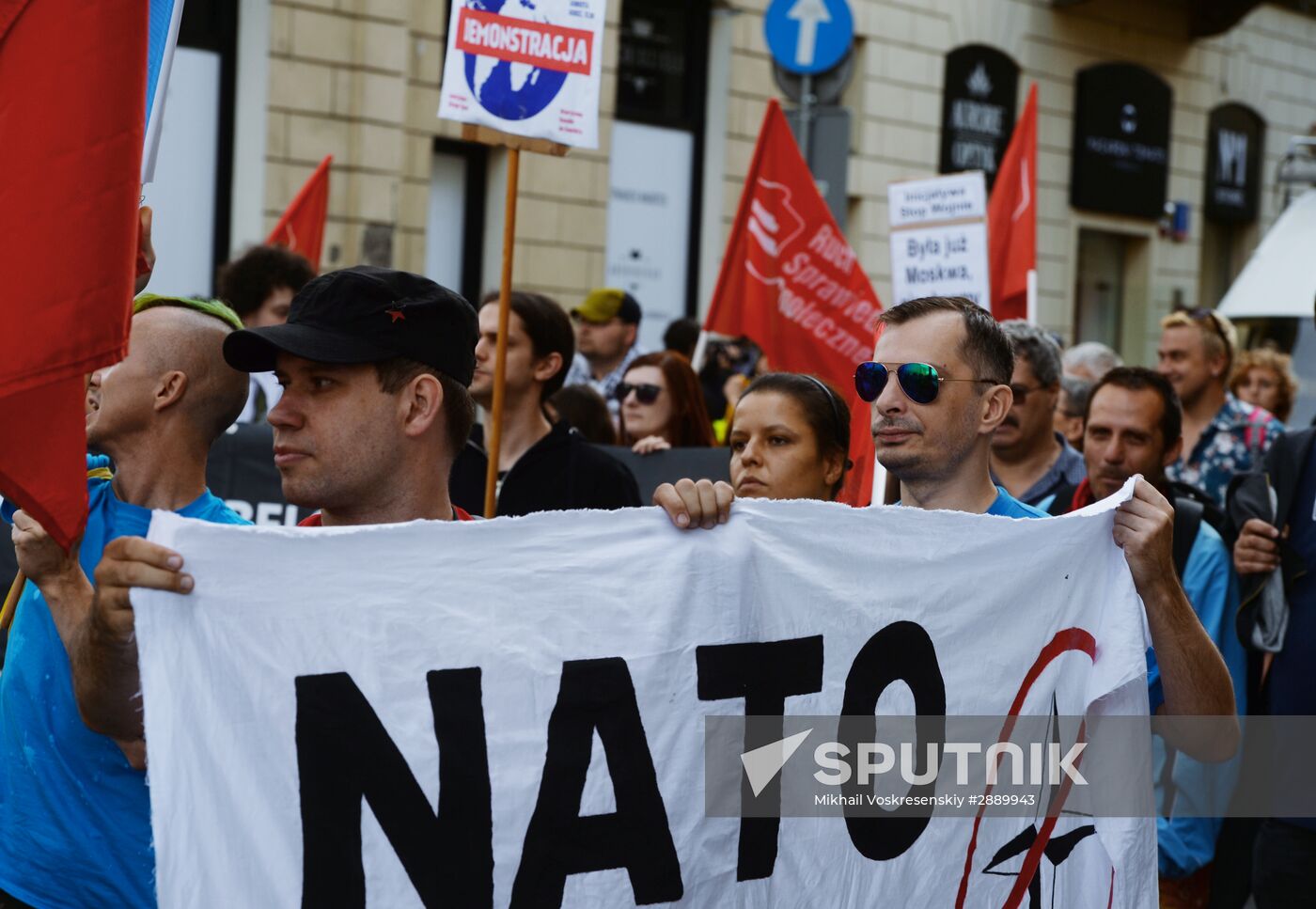 Protests against NATO summit