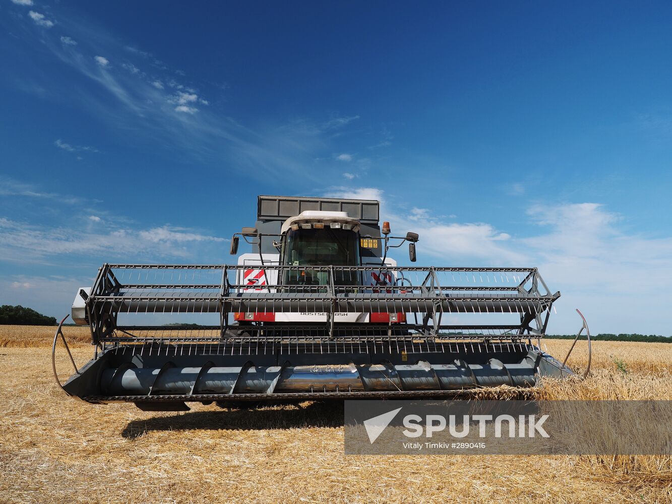 Wheat harvest in Krasnodar Territory