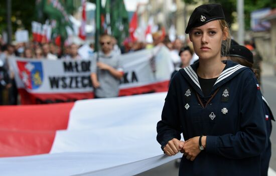March in memory of Volhynia massacre victims in Poland