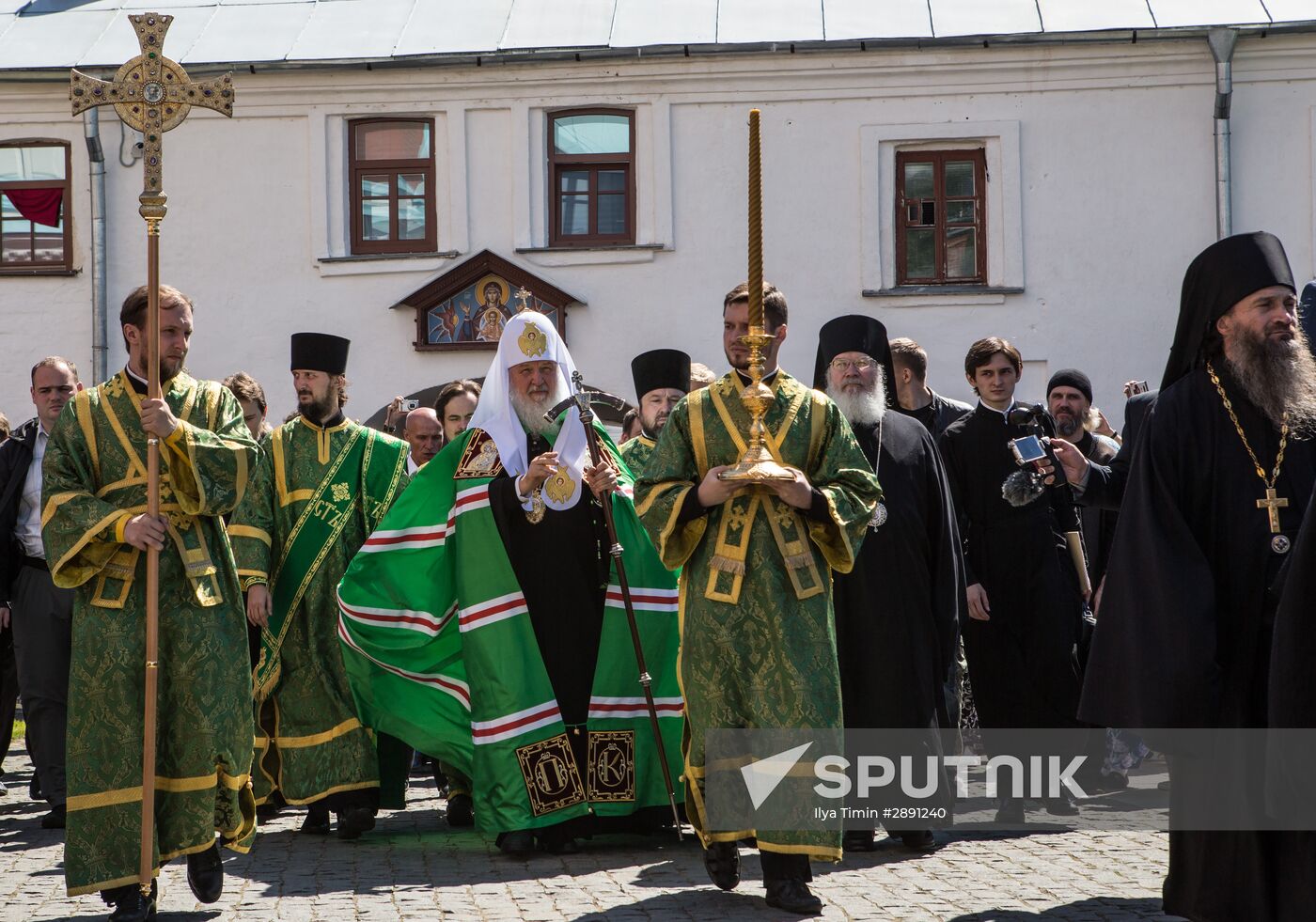 Memorial days of Venerable Sergius and Herman, founders of Valaam Monastery, on Valaam Island in Ladoga Lake