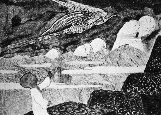 "Composition," a drawing by Ciurlionis