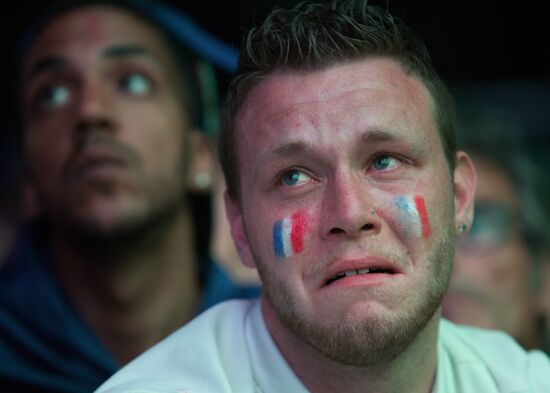 Fans after UEFA Euro 2016 final in Paris