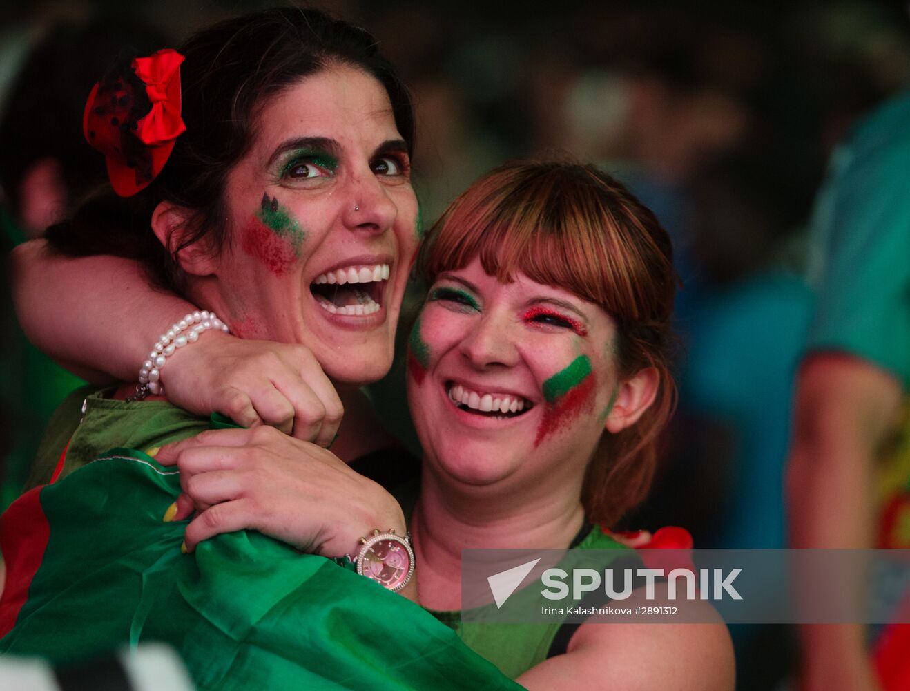 Fans after UEFA Euro 2016 final in Paris