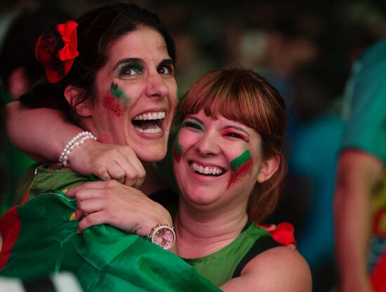 Fans after UEFA Euro 2016 final in Paris