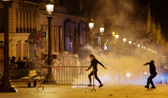 Fans after UEFA Euro 2016 final in Paris