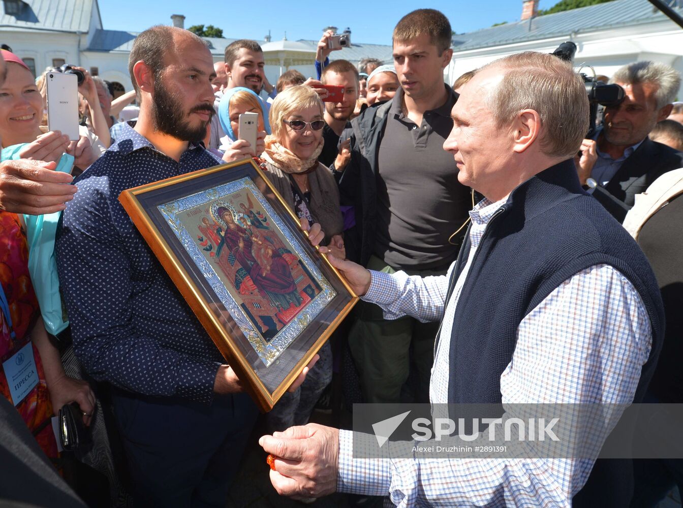 Russian President Vladimir Putin visits Valaam