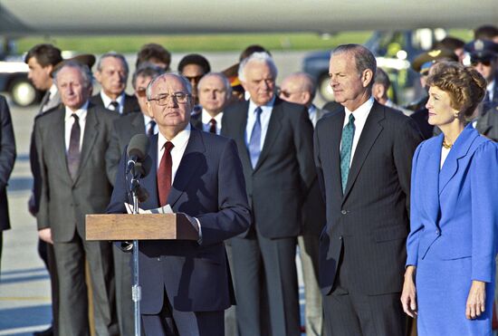 Mikhail Gorbachev’s official visit to the US