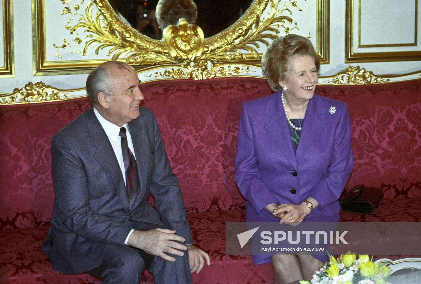 Mikhail Gorbachev and Margaret Thatcher
