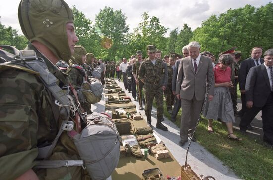 Chairman of the RSFSR Supreme Soviet Boris Yeltsin