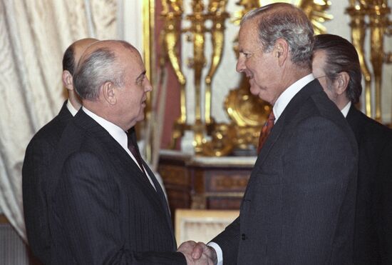 US Secretary of State James Baker's visit to USSR