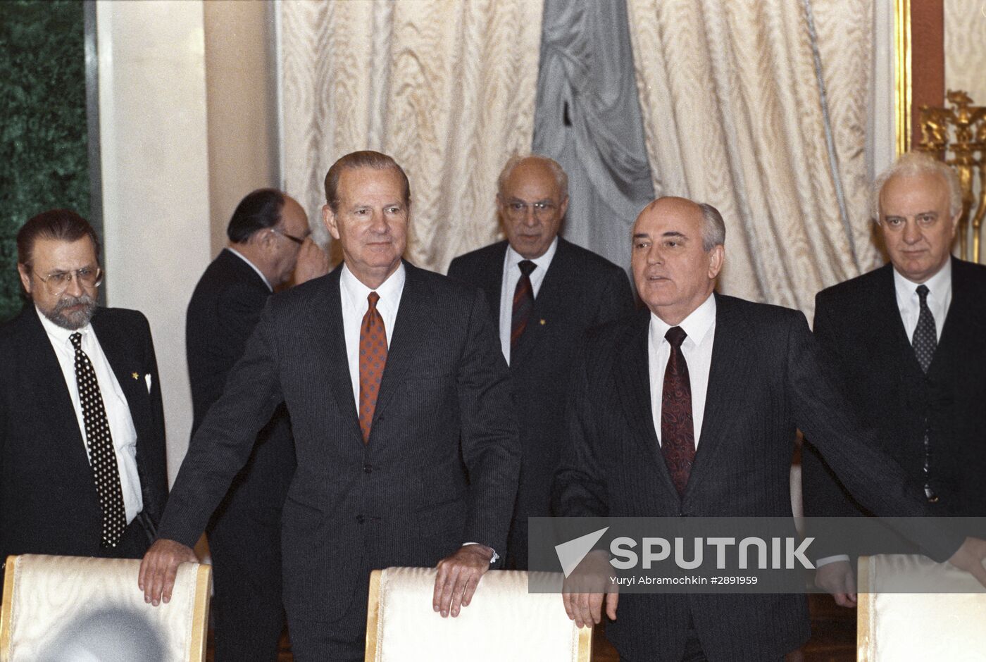 US Secretary of State James Baker visits USSR