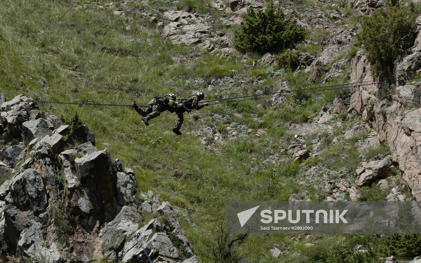 Elbrus Ring competition for best alpine unit of Russian Armed Forces. Day Two