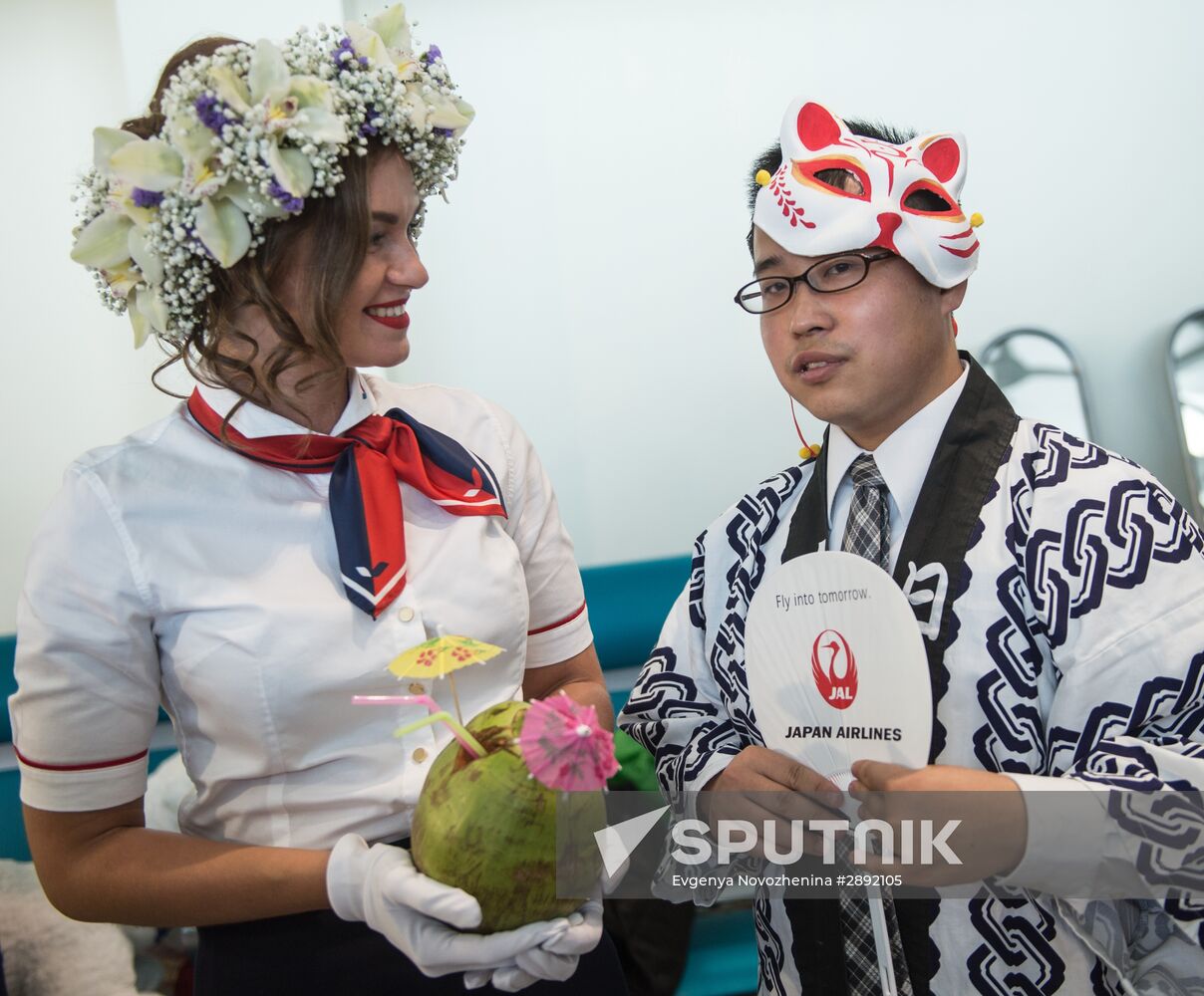 Show of DME Runway aviation haute couture