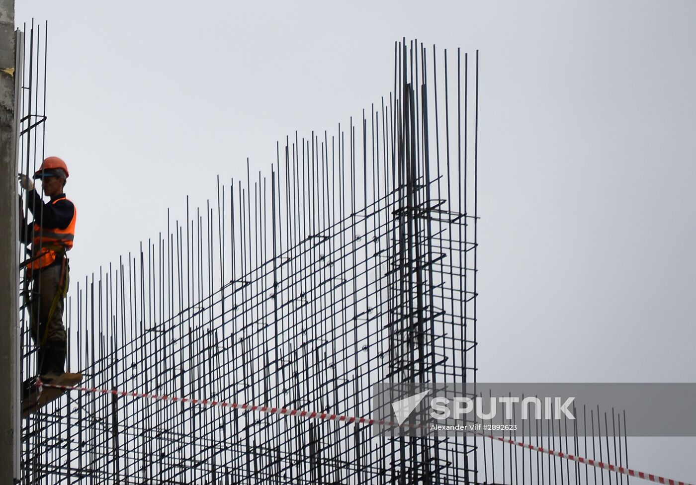 Moscow Mayor Sergei Sobyanin visits construction site of ZILART residential area