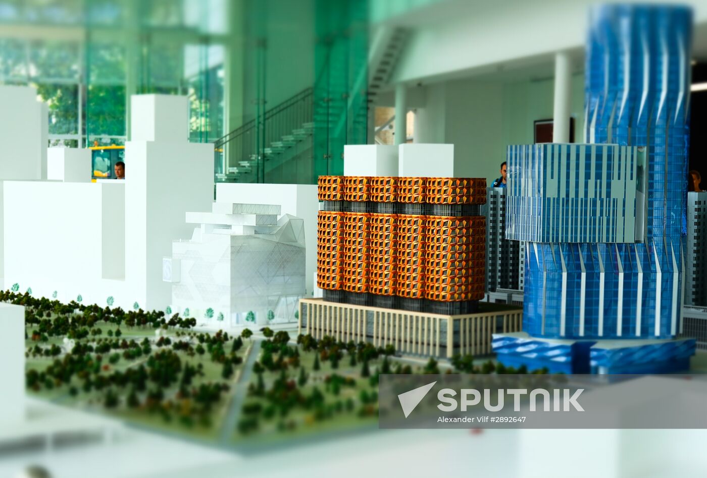 Moscow Mayor Sergei Sobyanin visits construction site of ZILART residential area