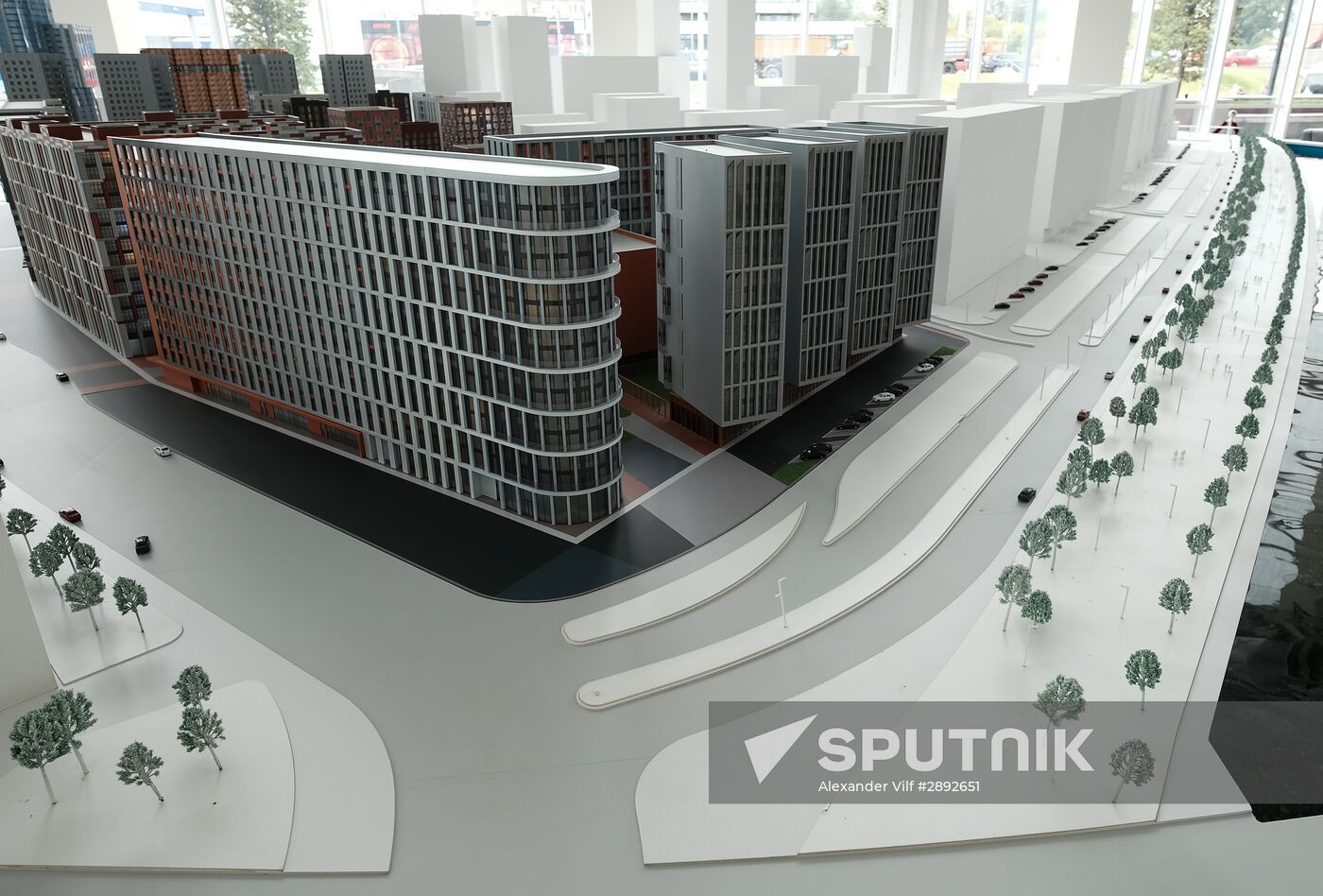 Moscow Mayor Sergei Sobyanin visits construction site of ZILART residential area
