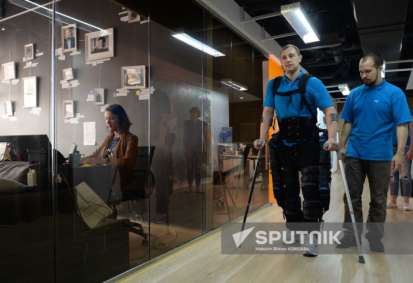 News conference by Skolkovo resident company ExoAtlet