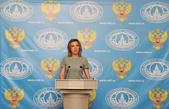 Press briefing by Russian Foreign Ministry Spokesperson Maria Zakharova