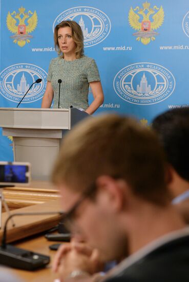 Press briefing by Russian Foreign Ministry Spokesperson Maria Zakharova