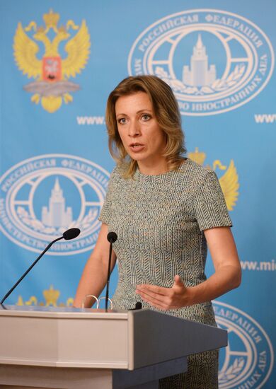 Press briefing by Russian Foreign Ministry Spokesperson Maria Zakharova