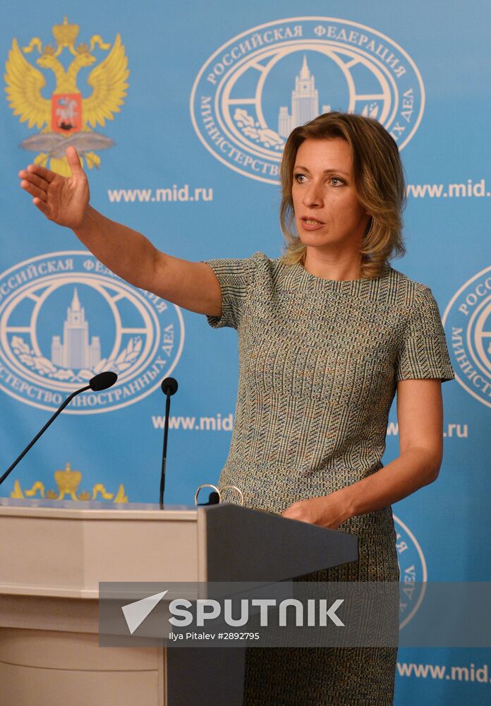 Press briefing by Russian Foreign Ministry Spokesperson Maria Zakharova