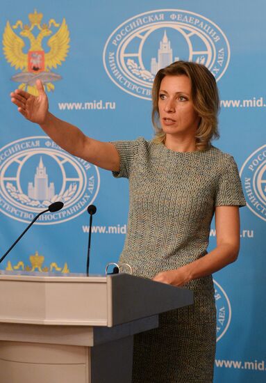 Press briefing by Russian Foreign Ministry Spokesperson Maria Zakharova