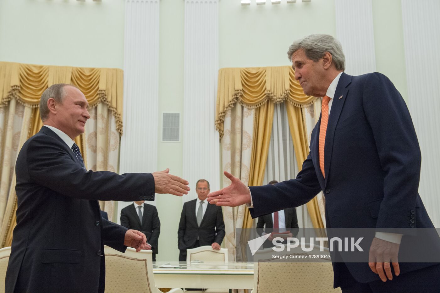 President Putin meets with US Secretary of State John Kerry