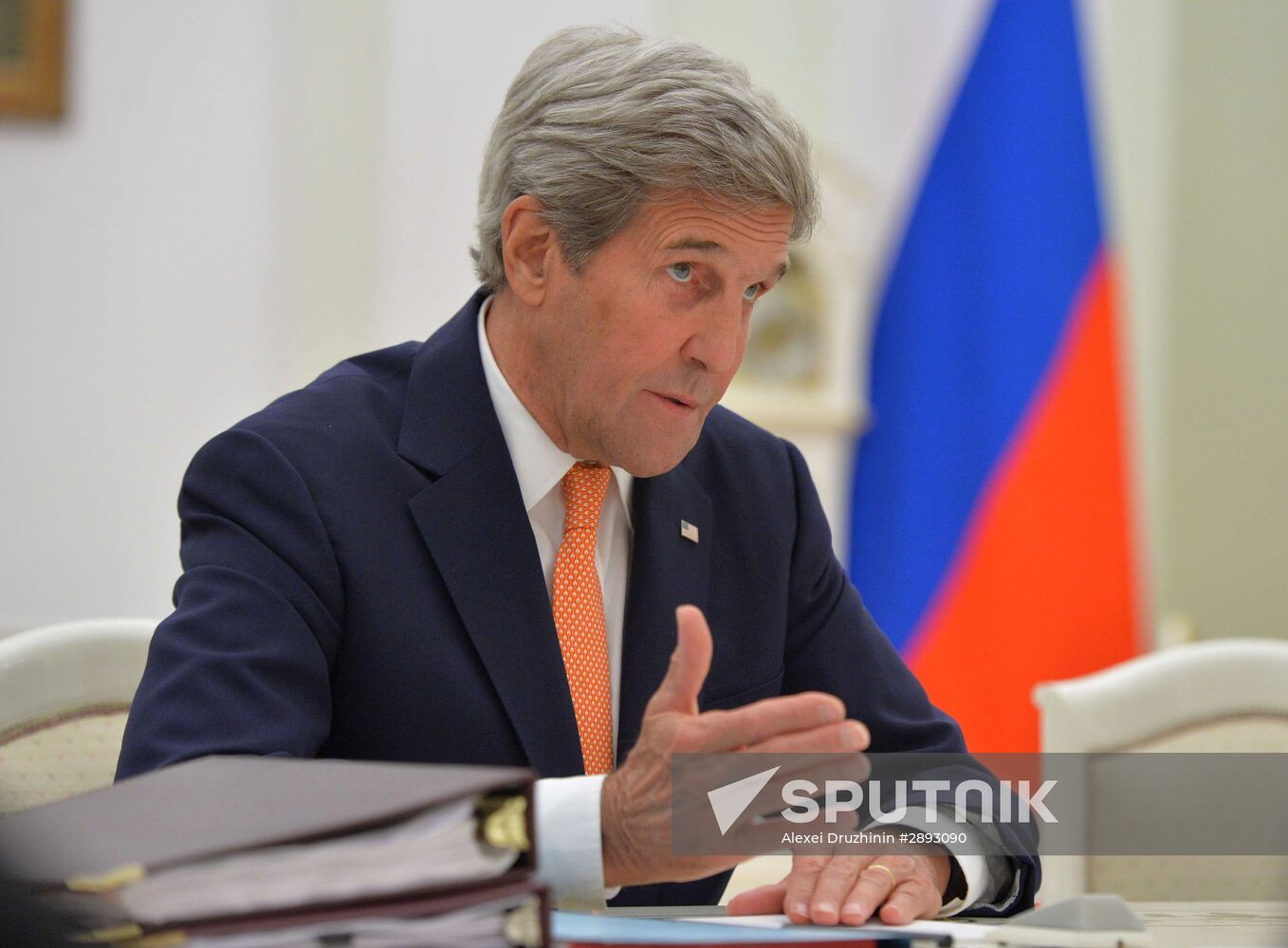 President Putin meets with US Secretary of State John Kerry